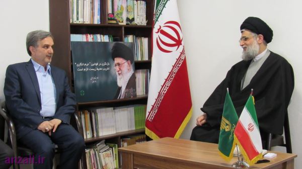 دیدار نوروزی شهردار با امام جمعه انزلی
