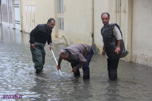 گزارش تصویری بارش شدید باران وآبگرفتگی معابر