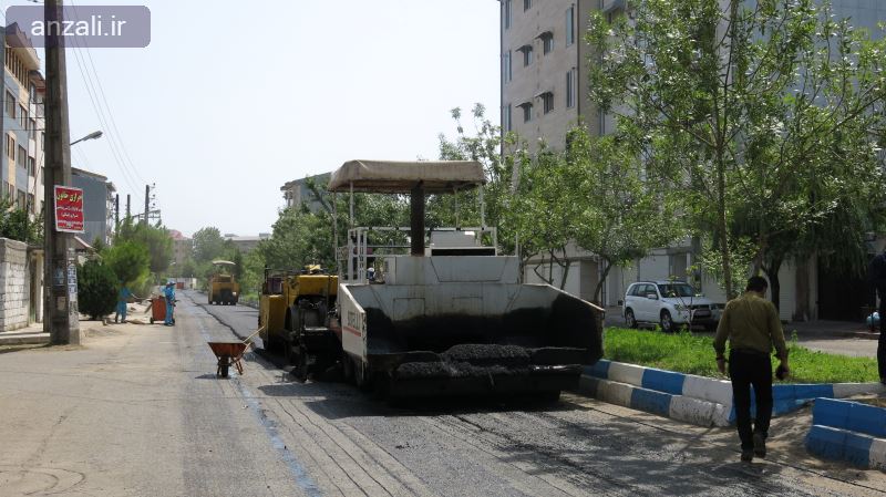 اجراي روكش آسفالت خيابان خرمشهر