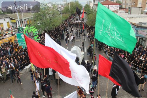 گزارش تصویری عزاداری مردم بندرانزلی در عاشورای حسینی