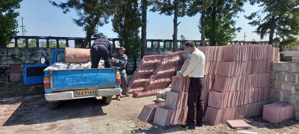 خودکفایی شهرداری بندرانزلی در تولید آسفالت کف پوش بتنی و بلوک